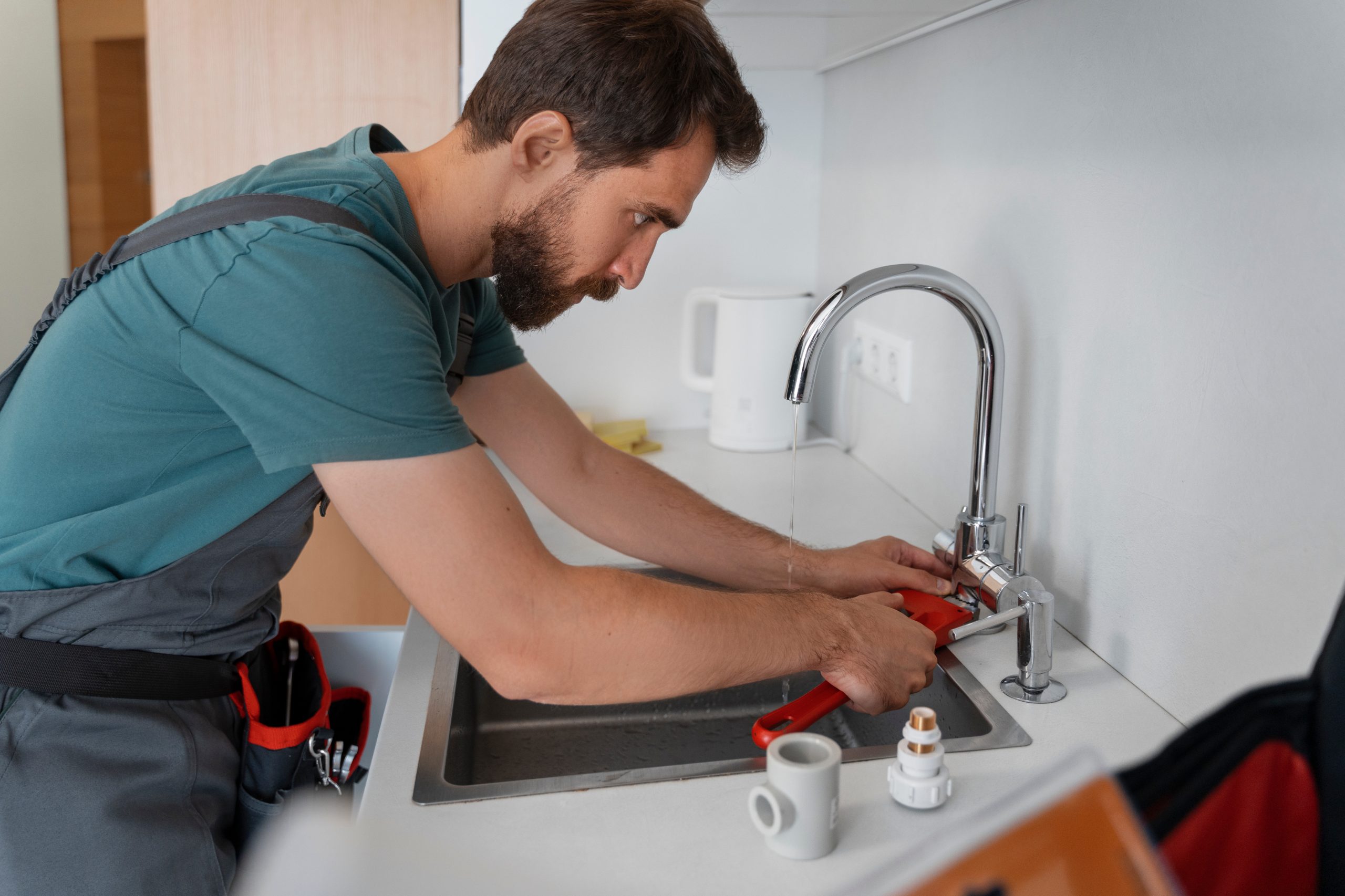 Clogged toilet repair